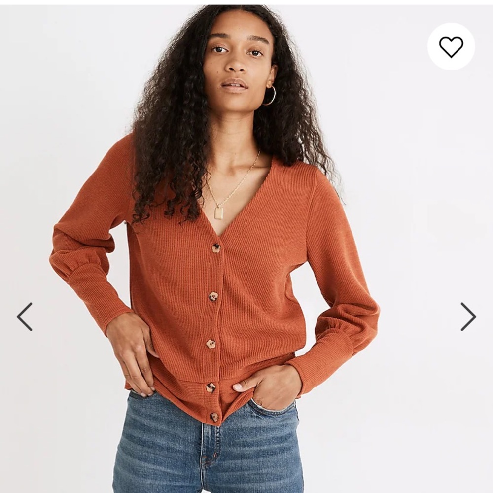 Madewell Ottoman Rib Cardigan Top